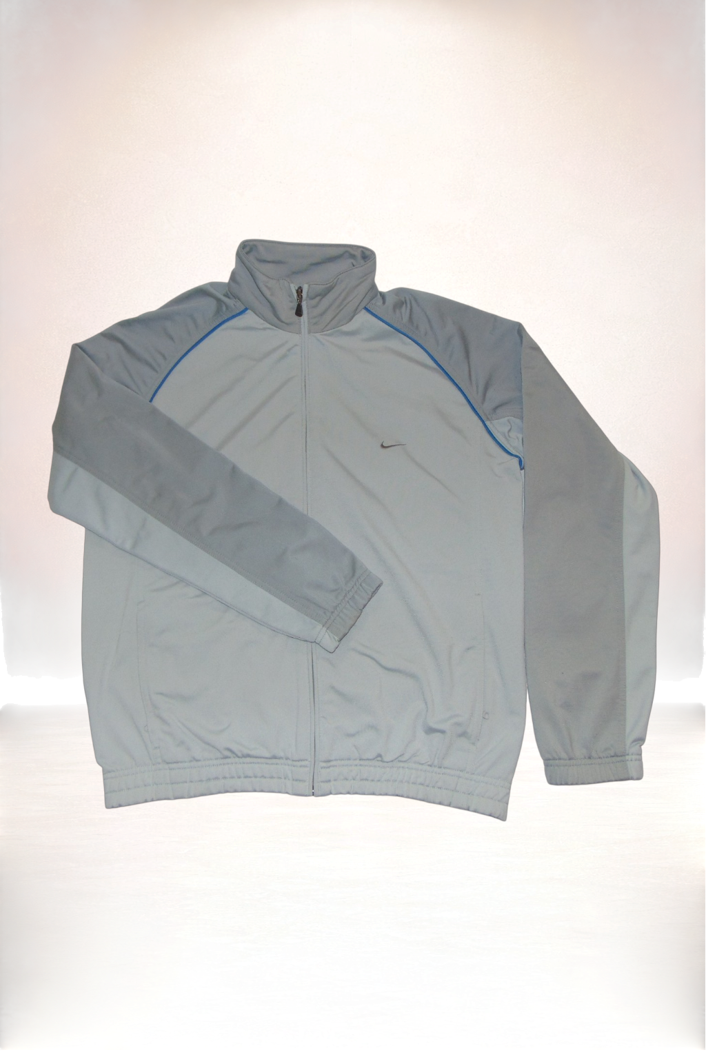 Nike Track Jacket Grau/Blau - Größe L | Selected Piece