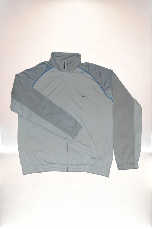 Nike Track Jacket Grau/Blau - Größe L | Selected Piece