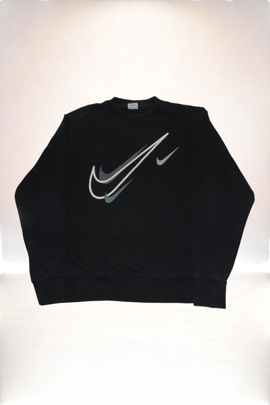 Nike Sweater Schwarz Big Logo - Größe M