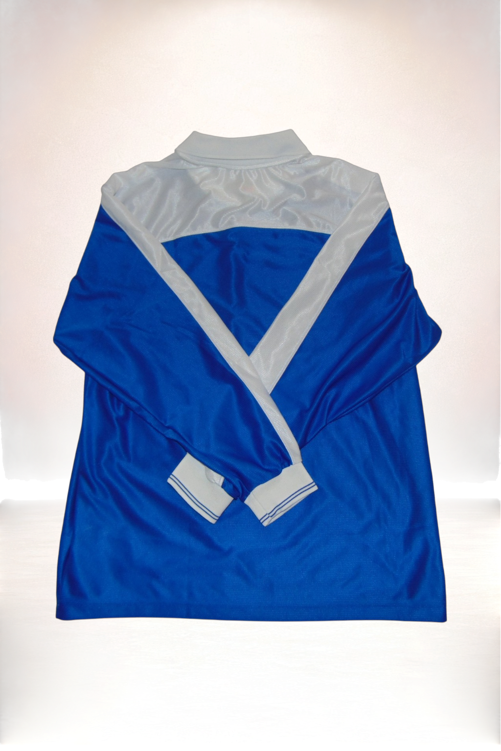 Nike Template Shirt Longsleeve Blau/Weiß - Größe L | Selected Piece