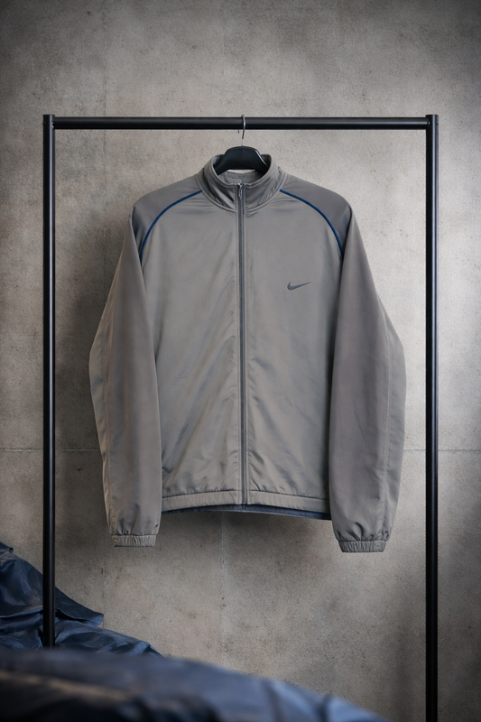 Nike Track Jacket Grau/Blau - Größe L | Selected Piece